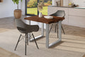 #holznussbaum-optik #80x80 #u-gestellsilber