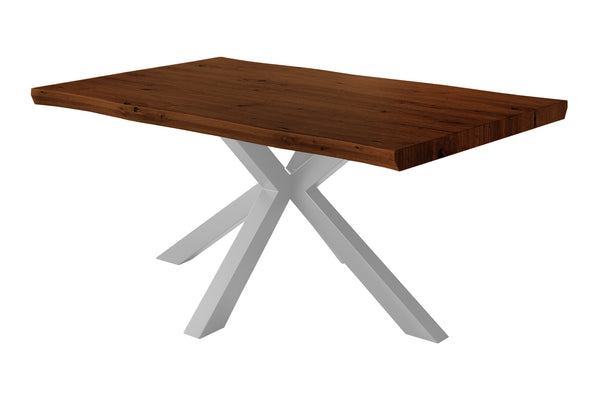 #holznussbaum-optik #120x80 #spider-gestellsilber