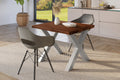 #holznussbaum-optik #80x80 #x-gestellsilber