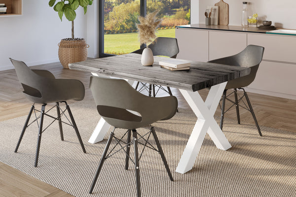 #holzgrau-optik #160x85 #x-gestellweiß