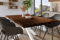 #holznussbaum-optik #220x100 #spider-gestellweiß