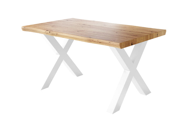 #holzwildeiche-optik #120x80 #x-gestellweiß