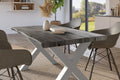#holzgrau-optik #120x80 #x-gestellsilber