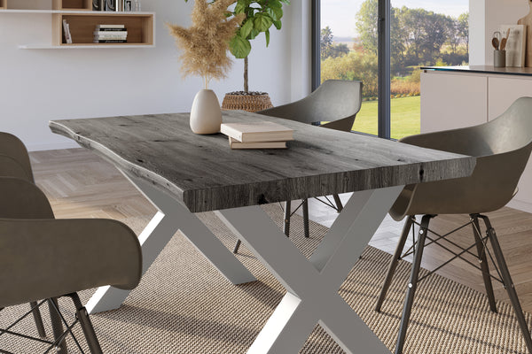 #holzgrau-optik #120x80 #x-gestellsilber