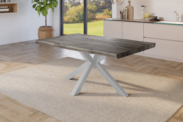 #holzgrau-optik #120x80 #spider-gestellsilber