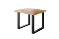 #holzwildeiche-optik #80x80 #u-gestellschwarz