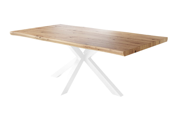 #holzwildeiche-optik #220x100 #spider-gestellweiß
