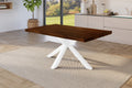 #holznussbaum-optik #120x80 #spider-gestellweiß