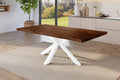 #holznussbaum-optik #180x90 #spider-gestellweiß