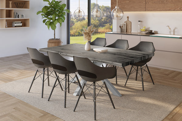 #holzgrau-optik #220x100 #spider-gestellsilber