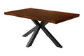 #holznussbaum-optik #120x80 #spider-gestellschwarz