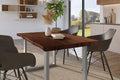 #holznussbaum-optik #120x80 #u-gestellsilber