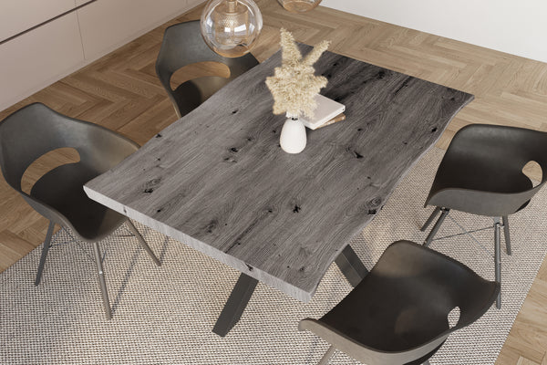 #holzgrau-optik #120x80 #spider-gestellschwarz