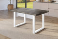 #holzgrau-optik #120x80 #u-gestellweiß