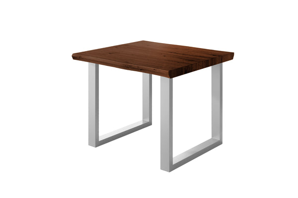 #holznussbaum-optik #80x80 #u-gestellsilber