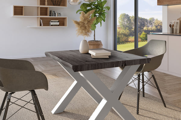#holzgrau-optik #80x80 #u-gestellsilber