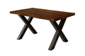 #holznussbaum-optik #120x80 #x-gestellschwarz