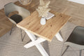 #holzwildeiche-optik #80x80 #x-gestellweiß
