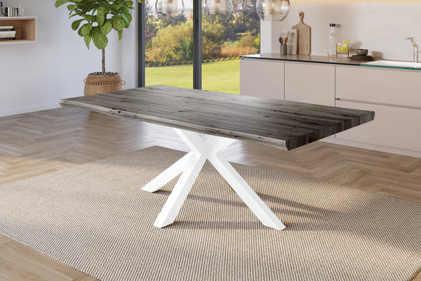 #holzgrau-optik #180x90 #spider-gestellweiß