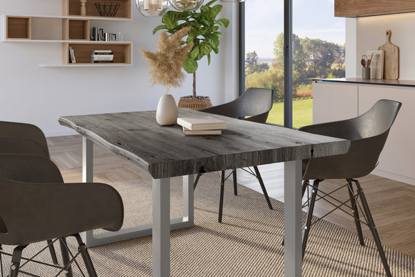 #holzgrau-optik #120x80 #u-gestellsilber