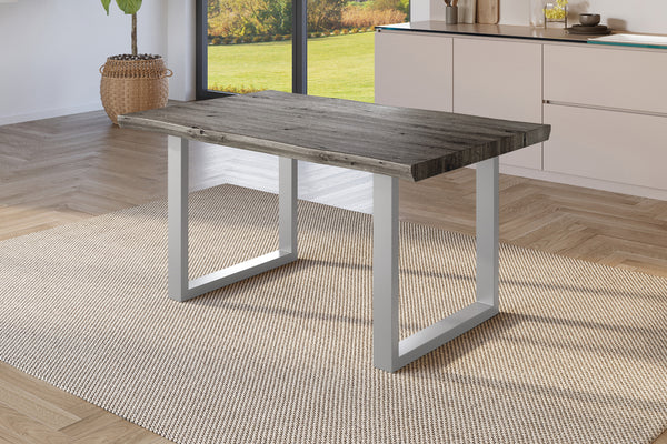 #holzgrau-optik #120x80 #u-gestellsilber