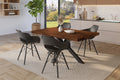#holznussbaum-optik #160x85 #spider-gestellschwarz