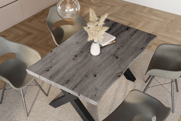 #holzgrau-optik #120x80 #x-gestellschwarz
