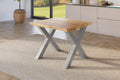 #holzwildeiche-optik #80x80 #x-gestellsilber