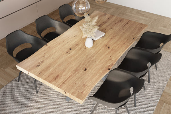 #holzwildeiche-optik #220x100 #spider-gestellsilber