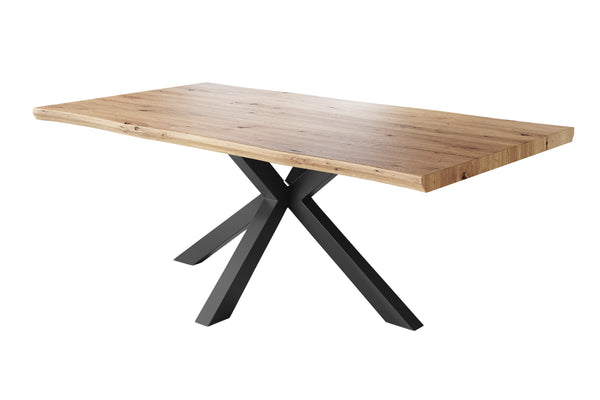 #holzwildeiche-optik #220x100 #spider-gestellschwarz
