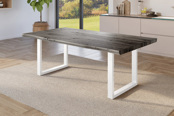 #holzgrau-optik #180x90 #u-gestellweiß