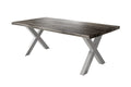 #holzgrau-optik #220x100 #x-gestellsilber