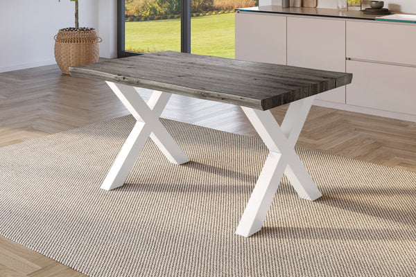 #holzgrau-optik #120x80 #x-gestellweiß