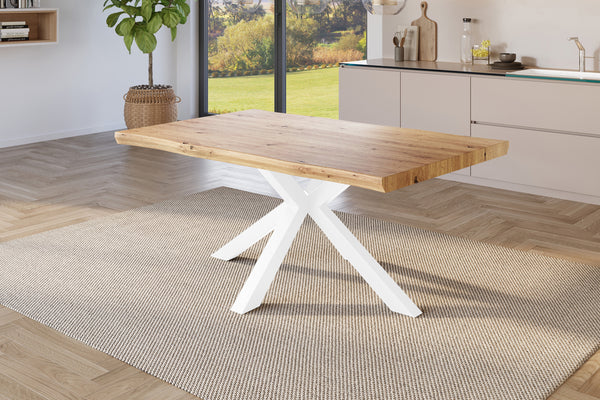 #holzwildeiche-optik #120x80 #spider-gestellweiß