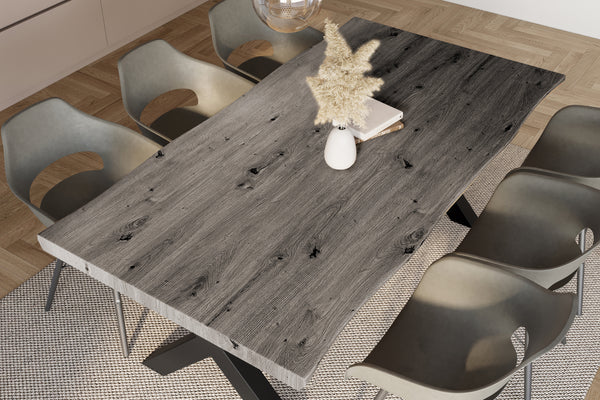 #holzgrau-optik #180x90 #x-gestellschwarz