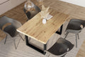 #holzwildeiche-optik #140x80 #u-gestellschwarz