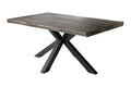 #holzgrau-optik #140x80 #spider-gestellschwarz