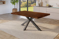 #holznussbaum-optik #120x80 #spider-gestellschwarz