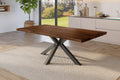 #holznussbaum-optik #220x100 #spider-gestellschwarz