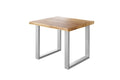 #holzwildeiche-optik #80x80 #u-gestellsilber