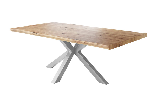 #holzwildeiche-optik #180x90 #spider-gestellsilber