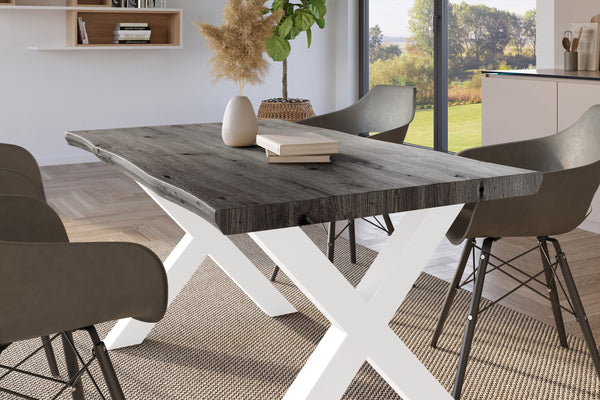 #holzgrau-optik #120x80 #x-gestellweiß