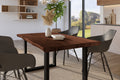 #holznussbaum-optik #140x80 #u-gestellschwarz