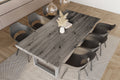 #holzgrau-optik #220x100 #u-gestellsilber