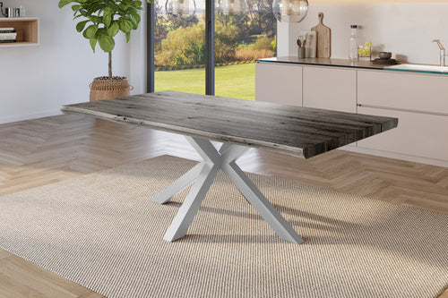 #holzgrau-optik #220x100 #spider-gestellsilber