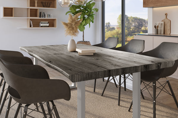 #holzgrau-optik #180x90 #u-gestellsilber