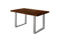 #holznussbaum-optik #120x80 #u-gestellsilber