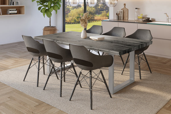 #holzgrau-optik #180x90 #u-gestellsilber
