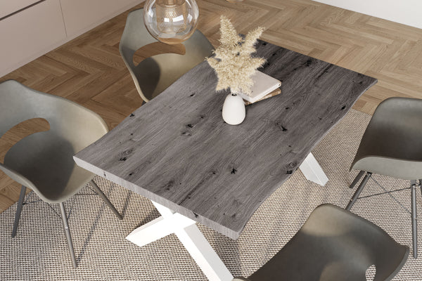 #holzgrau-optik #120x80 #x-gestellweiß