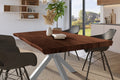 #holznussbaum-optik #120x80 #spider-gestellsilber